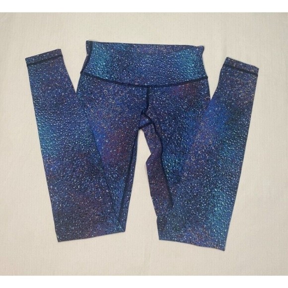 LULULEMON Wunder Under Leggings Women Size 4 Strive Mermaid Multi Luxtreme RARE - Picture 3 of 8